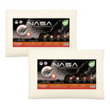 Kit 2 Travesseiro Nasa Viscoelástico Original Altura 10cm