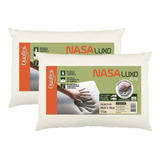 Kit 2 Travesseiros Nasa Luxo Alto Viscoelástico 17cm Duoflex