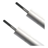 Kit 2 Tubo Alumínio 28mm Roçadeiras Eixo Cardan 9 Estrias