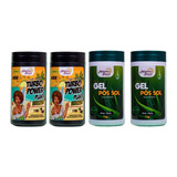 Kit 2 Turbo Power Bronze Plus+ 2 Gel Pós Sol Melanina Bronze
