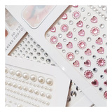 Kit 2 Un Cartela Adesivo Glitter Pedra Rosto Maquiagem Carna