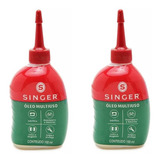 Kit 2 Unid. Oleo Singer 100ml Lubrificante Maquina Costura