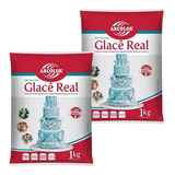 Kit 2 Unid Glacê Real Decoração Doces Bolos Confeitaria