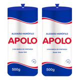 Kit 2 Unidades Algodão Apolo 500g Hidrofilo 