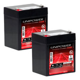 Kit 2 Unidades Bateria Selada Unipower 12v 5ah Vrla 
