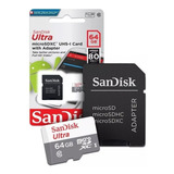 Kit 2 Unidades Cartão De Memória Micro Sd Ultra 64gb Sandisk