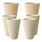 Kit 2 Vasos Nº4 + 4 Vasos Nº3 Planta Decorativo Jardim