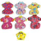 Kit 2 Vestido Roupas Soft Pet Tam. 3 Cães Cachorro Femea