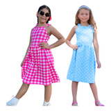 Kit 2 Vestidos Temático Infantil Barbie