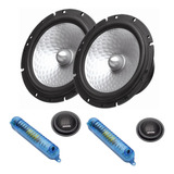 Kit 2 Vias Bravox 6 Pol 140w Cs60d Falante Tweeter Crossover