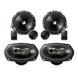 Kit 2 Vias Pioneer 6'' Ts-c170br + Pioneer 6x9 Ts-6990br