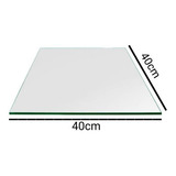 Kit 2 Vidro Expositor Balcão Vitrine Para Loja 40x40 4mm 