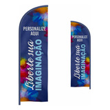 Kit 2 Wind Banner Flag Dupla Face Somente Bandeira S/ Hastes
