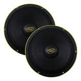 Kit 2 Woofers 10 Polegadas E-510 Pro 8 Ohms 1000 Rms Eros