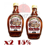 Kit 2 Xarope Bordo Maple Syrup Panqueca 15% Natural 250ml 