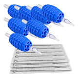 Kit 20 Biqueiras Bico + 20 Agulhas Tatuagem Tattoo Anvisa