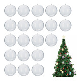 Kit 20 Bola Acrilica Esfera Decoração Natal Fotos Pendurar