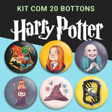 Kit 20 Botton Coleção Harry Potter