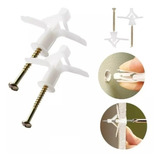 Kit 20 Buchas Nylon Para Drywall + Parafuso Cabeça.chata 8mm