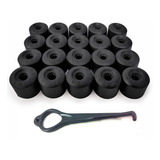 Kit 20 Capa De Parafuso Roda Vw Fox Golf Polo Jetta Bora