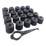 Kit 20 Capa Parafuso Roda Vw Golf Polo Nivus Tcros Jetta Fox
