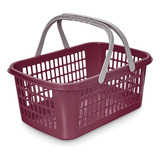 Kit 20 Cesta Cestinha Plastica Mercado - Frete Grátis