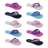 Kit 20 Chinelo Sandália Feminina Tecido Estampa Atacado K125