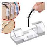 Kit 20 Clips Organizador Fixador Fios E Cabos Suporte Parede