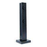 Kit 20 Coluna Torre Inox 40cm Guarda Corpo Vidro Preto Fosco