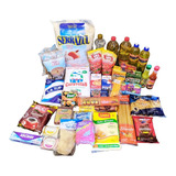 Kit 20 Itens Cesta Básica Grande Alimentos Com 10kg De Arroz