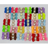 Kit 20 Lacinho P De Colar Pet Adesivo Liso Pêlo Curto