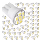 Kit 20 Lampada Led T10 8 Branco Frio Pingo Luz 6000k Atacado