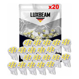 Kit 20 Lampada T10 24v 8 Led Smd Branca Pingo Luz Atacado