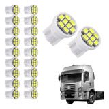 Kit 20 Lampada T10 8 Led Branca 24v Atacado