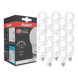 Kit 20 Lâmpadas Led Avant 9w