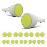 Kit 20 Lâmpadas Led Cob T10 W5w Pingo 12v 0,30w Branca