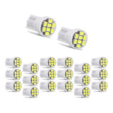 Kit 20 Lâmpadas T10 8 Led Branca Pingo Luz 6000k Atacado
