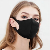 Kit 20 Mascaras Tecido Proteção Lavável Neoprene Preta