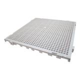 Kit 20 Palets Pallet Estrado Piso Plástico 50x50 Branco