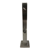 Kit 20 Pçs Coluna Torre Guarda Corpo Inox 40cm Escovado