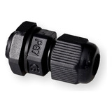 Kit 20 Peças - Prensa Cabo Nylon Pg7 1/4 6,35mm Preto Ip68