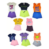 Kit 20 Peças Conjuntos Infantil 2 Ao 10 Modelos Variados