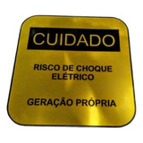 Kit 20 Placas Geração Própria 13x13 * Aluminio* Padrão Cpfl / Rge/ Elektro Cor Amarelo