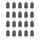 Kit 20 Plugue Tomada Macho 3 Pinos 10a Prensa Cabo Margirius