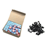 Kit 20 Ponteiras + Caixa Com 144 Giz Azul Bilhar Sinuca