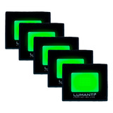 Kit 20 Refletor Holofote 30w Luz Verde A Prova D'agua