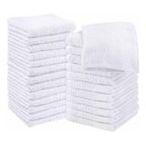 Kit 20 Toalhas De Rosto Para Salão Atacado Cor Branco