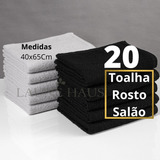 Kit 20 Toalhas De Rosto Salão