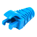 Kit 200 Capas Protetoras P/ Rj45 Plug Azul Claro Snap In