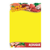 Kit 200 Cartaz Mercado Açougue Oferta Promoção 2 Medidas 